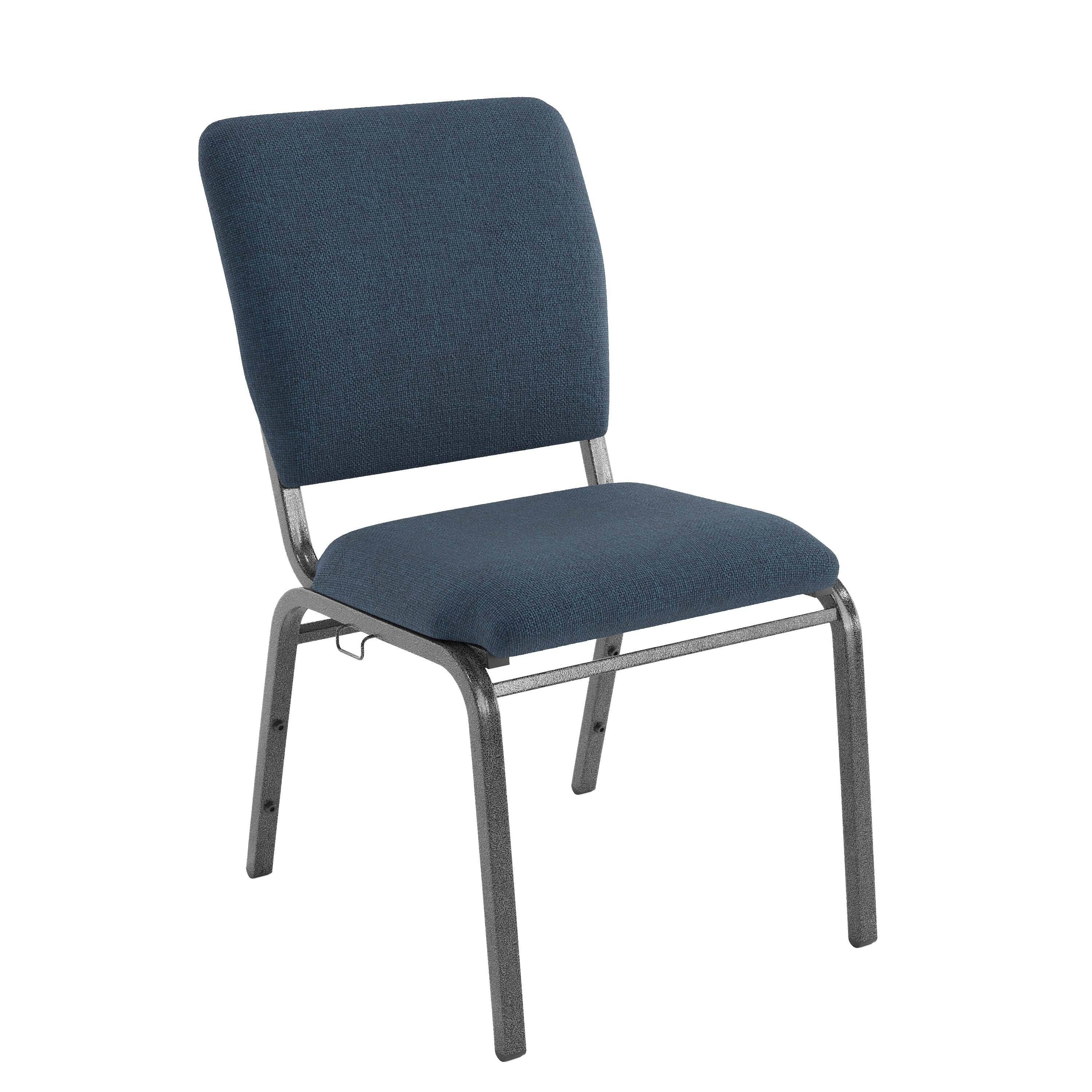 Front. Flash Furniture - Advantage Navy Multipurpose Church Chairs - 18.5 in. Wide - Blue.