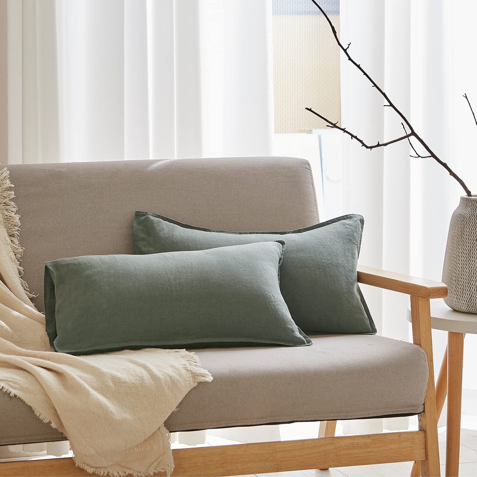 Lumbar - Cushing Green-20" x 12" (Pack of 2)