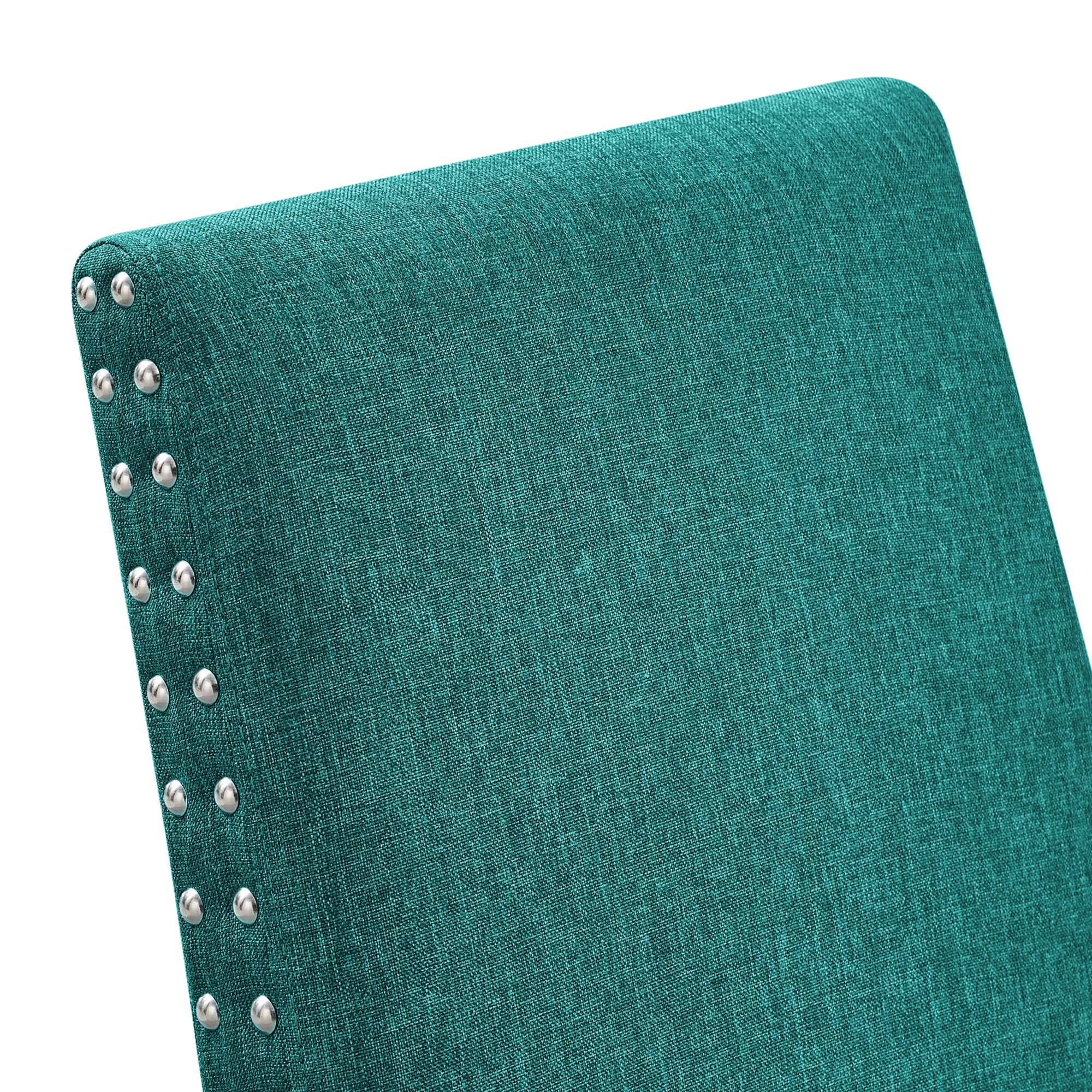 Alt View 4. Modway - Parcel Dining Upholstered Fabric Side Chair by Modway - Teal.
