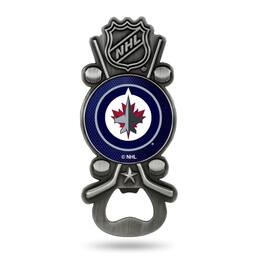 Rico Industries - Winnipeg Jets Magnetic Beer Bottle Opener - twist-off/pry-off, soda pop bottle opener - Multi