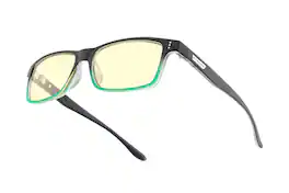 GUNNAR - Gaming Glasses - Cruz, Onyx/Teal, Amber Neutral Lens - Blue Light Blocking, Relieve Dry Eye - Onyx Teal