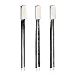 Unique Bargains - 3pcs KSD9700 Thermostat 125C Normally Close N.C Temperature Switch 250V 10A Thermal Protector Metal - Black