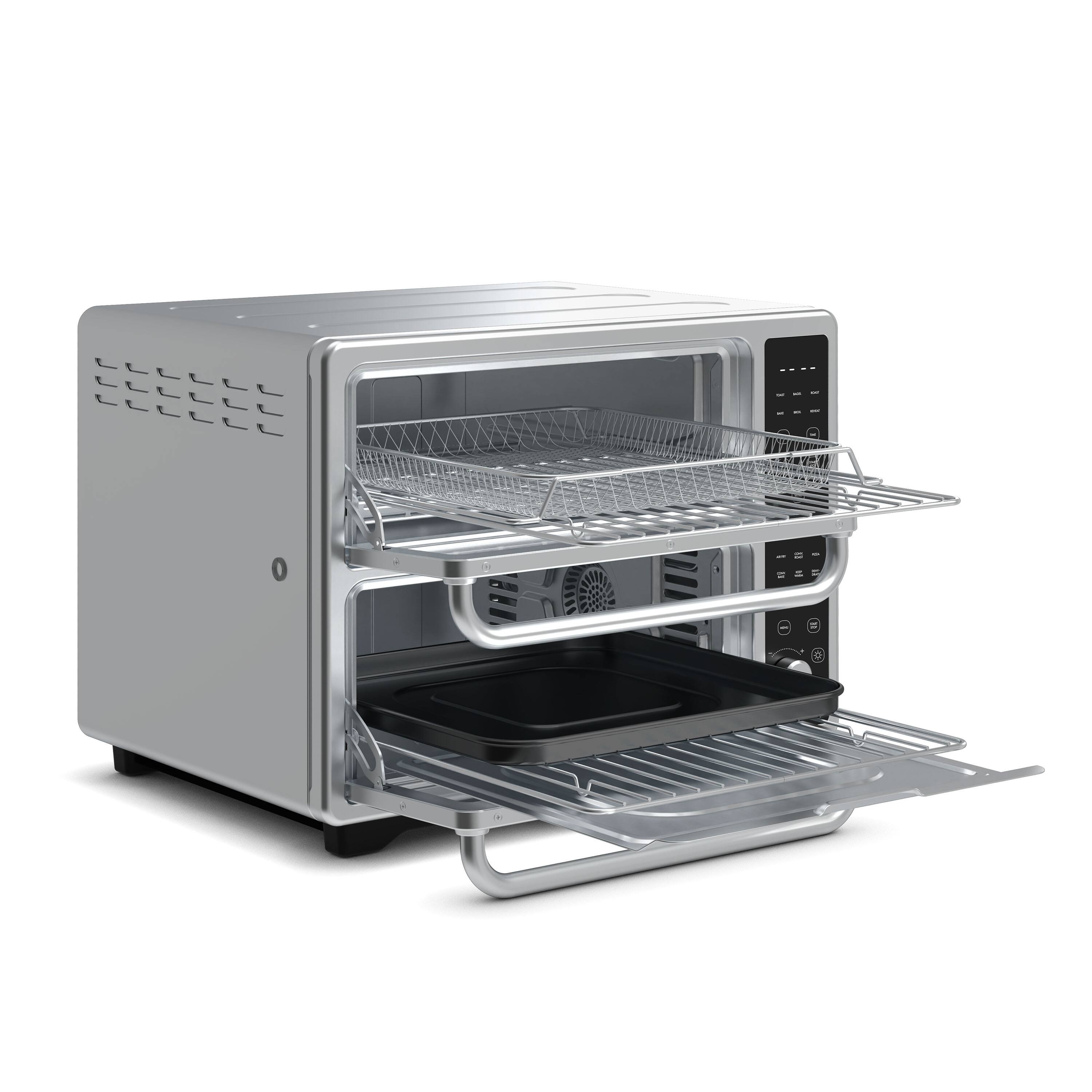 Alt View 12. bella PRO - DoubleUp Oven with Probe Thermometer - Stainless Steel.