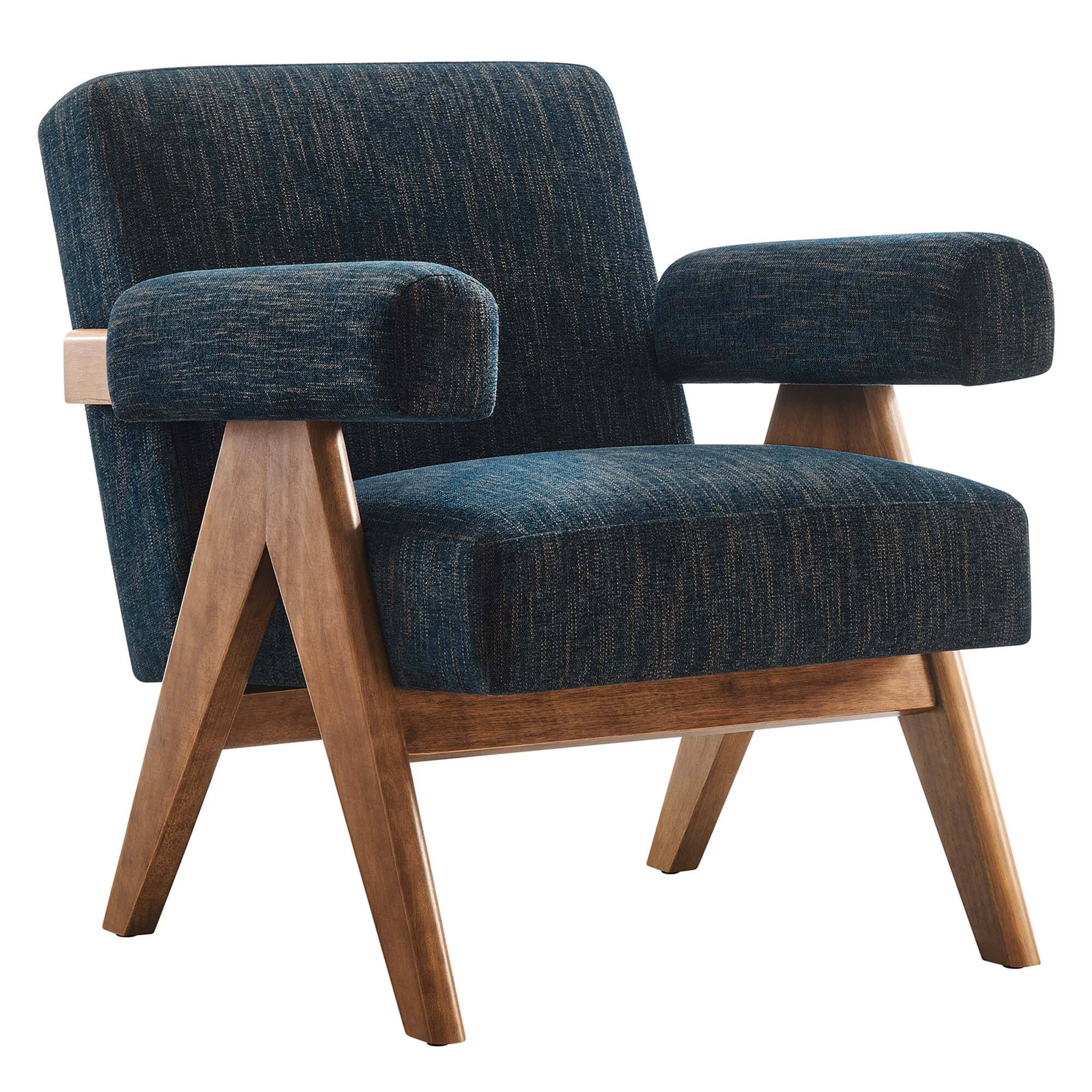 Back. Modway - Lyra Fabric Armchair Set of 2 by Modway - Blue.