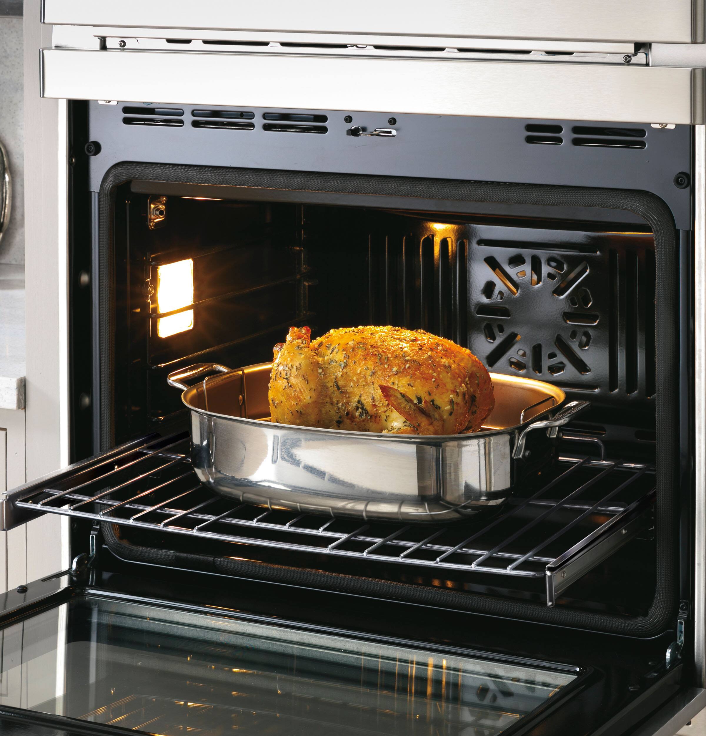 Alt View 8. Café - 30" Smart Built-In Double Electric True European Convection Wall Oven with Air Fry and Precision Cooking Modes - Stainless Steel.