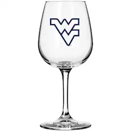 Logo Brands - West Virginia Mountaineers 12oz. Gameday Stemmed Wine Glass - Multicolor