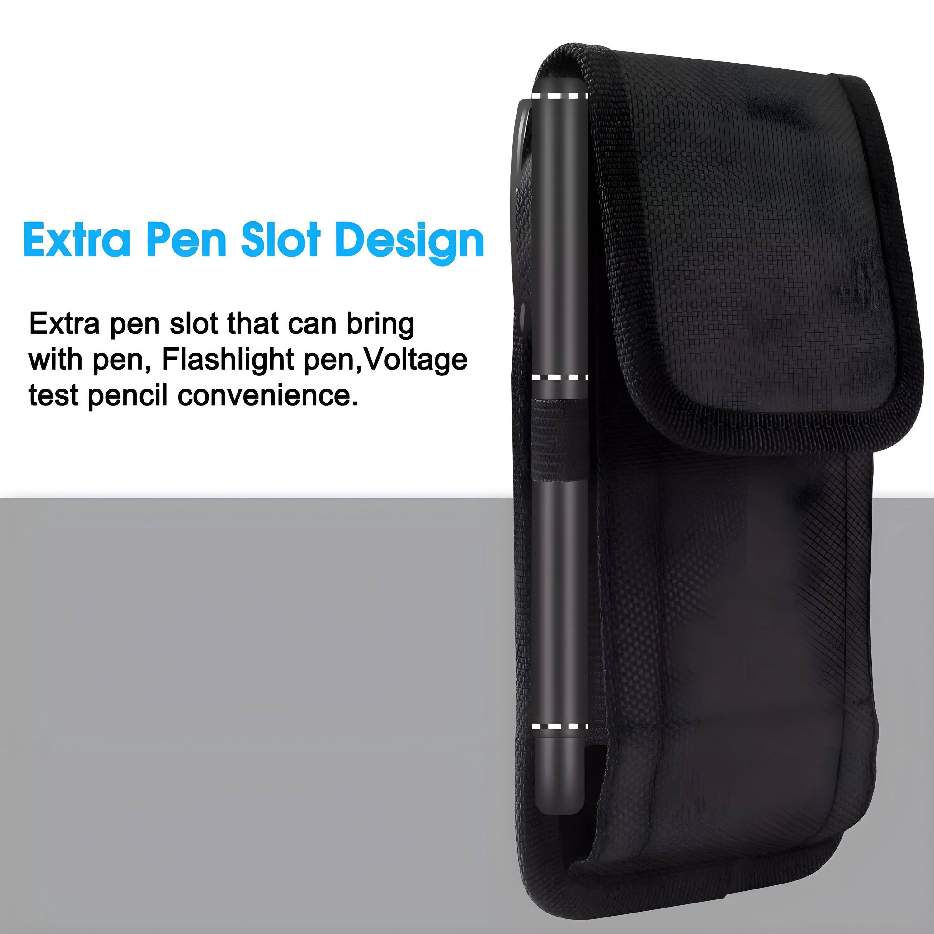 Extra Pen Slot Design

Extra pen slot that can bring with pen, Flashlight pen, Voltage test pencil convenience.