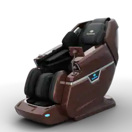KoziSense - KZ-L66 Dual 4D+3D Luxury Massage Chair,Deep Zero Gravity,Thai Stretch,Auto Extend Legrest,Heat,FREE White Glove Delivery - Brown and Black