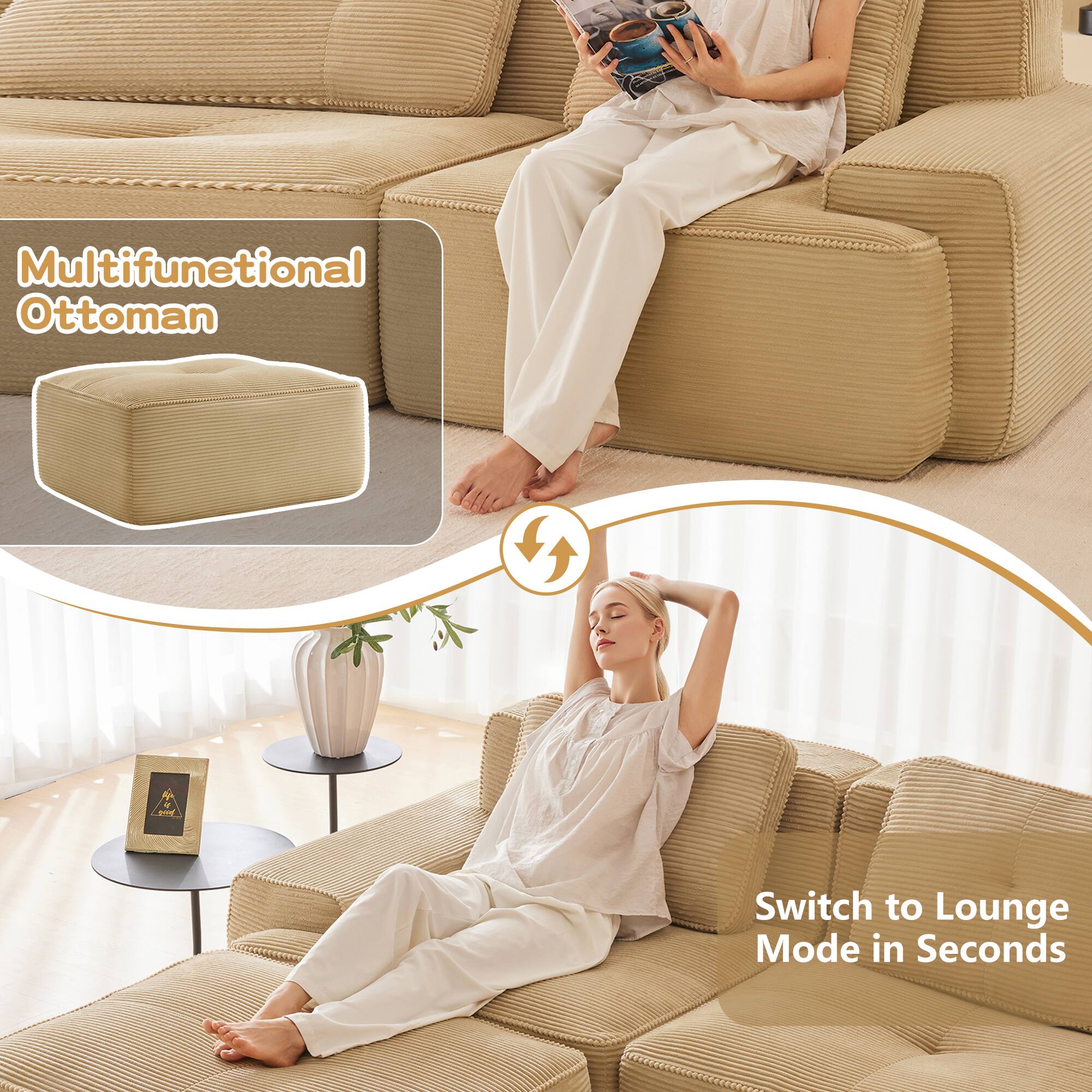 Multifunctional Ottoman

Switch to Lounge Mode in Seconds