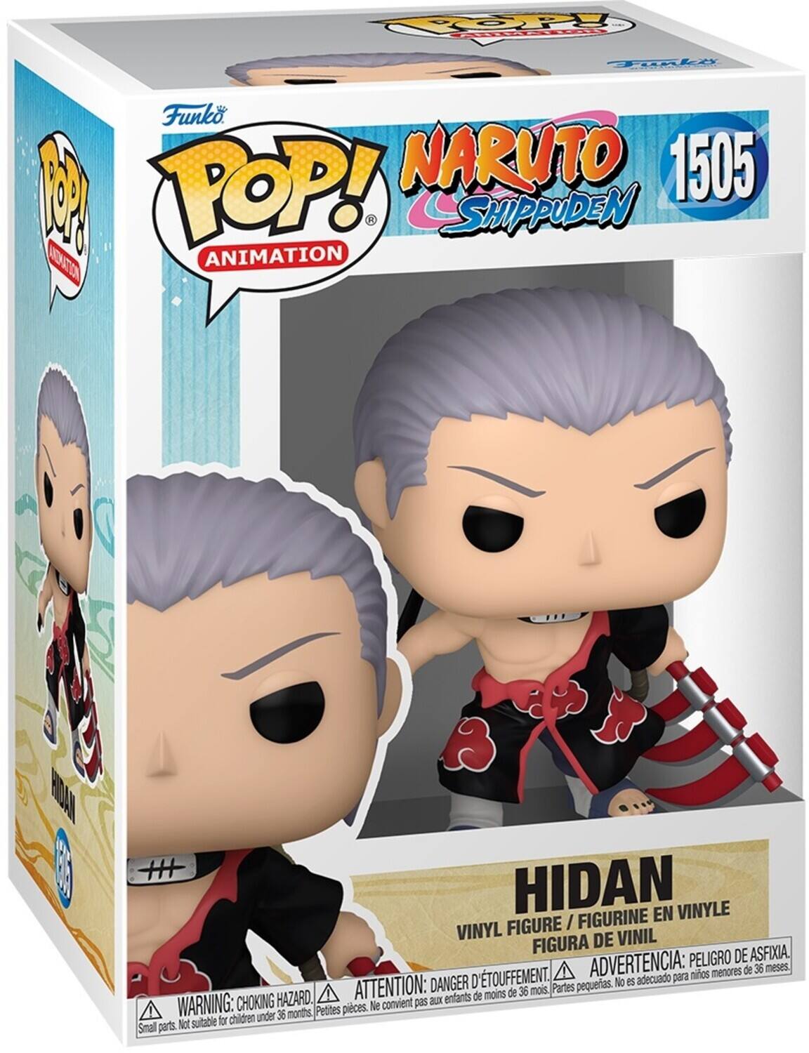 FOP F Tk  Funko B POP! NARUTO 1505 H SHIPPUDEN ANIMATION ATTION RIDAK  + HIDAN EN VINYLE FIGURE FIGURINE VINYL DE VINIL FIGURA ASFIXIA. ADVERTENCIA: PELIGRO DE menores de 36 meses. D'TOUFFEMENT. adecuado para nios ATTENTION: DANGER D Partes pequeas. No es de moins de 36 mois. CHOKING HAZARD. convient pas aux enfants WARNING: under 36 months Petites pieces. Ne Not suitable for children Small parts.