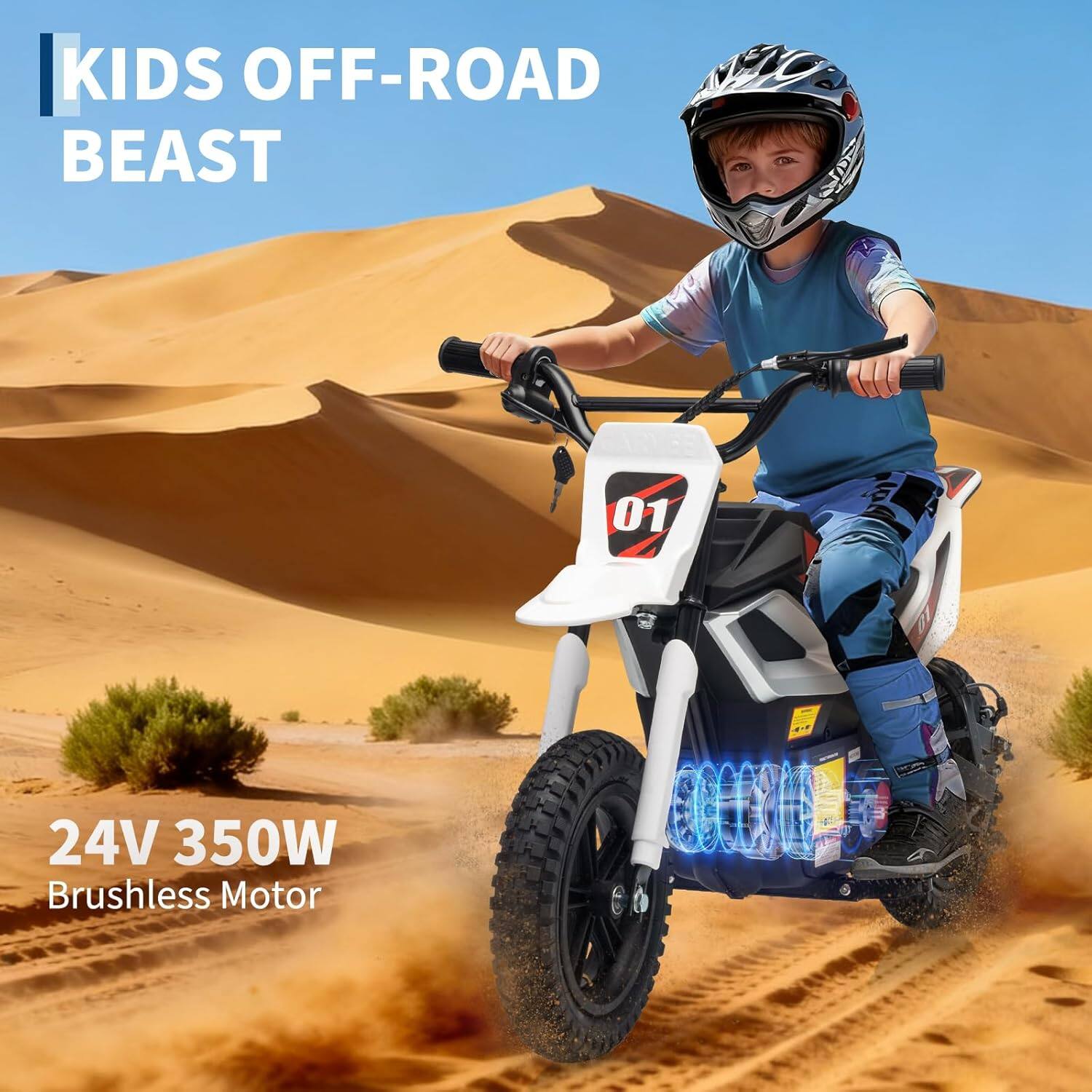 KIDS OFF-ROAD BEAST

24V 350W Brushless Motor