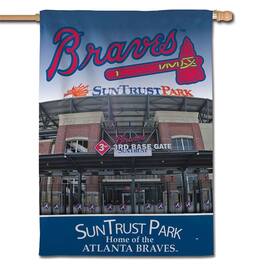 WinCraft - Atlanta Braves 28" x 40" Vertical Double-Sided Banner - Multicolor