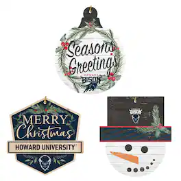 Jardine - Howard Bison Ornament Bundle - White