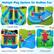 Multiple Play Options for Endless Fun
- Double Slides
- Splash Pool
- Large Jumping Area
- 2 Water Cannons
- Climbing Wall