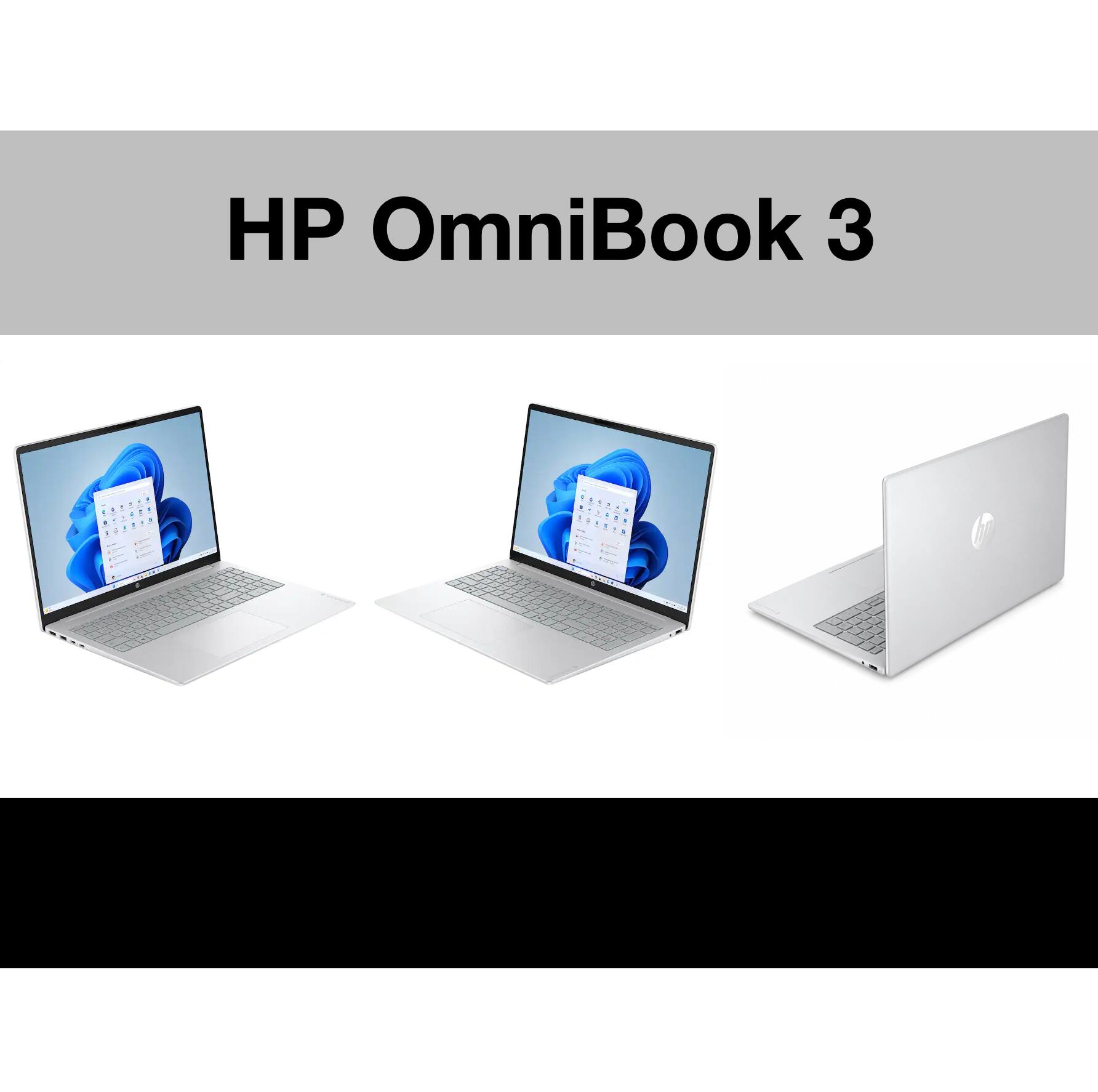 Alt View 1. HP - OmniBook 3 Laptop 16.0 WUXGA Display (Ryzen 5 40, 16GB, 512GB SSD, Win 11 Pro) w/Dockztorm Wireless Mouse - Glacier Silver.