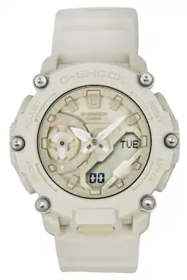 Casio - G-Shock Natural Color Series Analog Digital Resin Strap Dial Quartz GA-2200NC-7A Men's Watch 200M - Beige