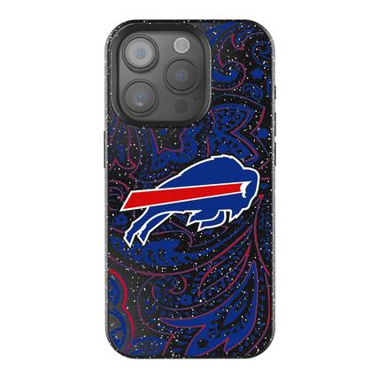 Front. Keyscaper - Buffalo Bills Paisley Bling iPhone Case - 14 - Black.