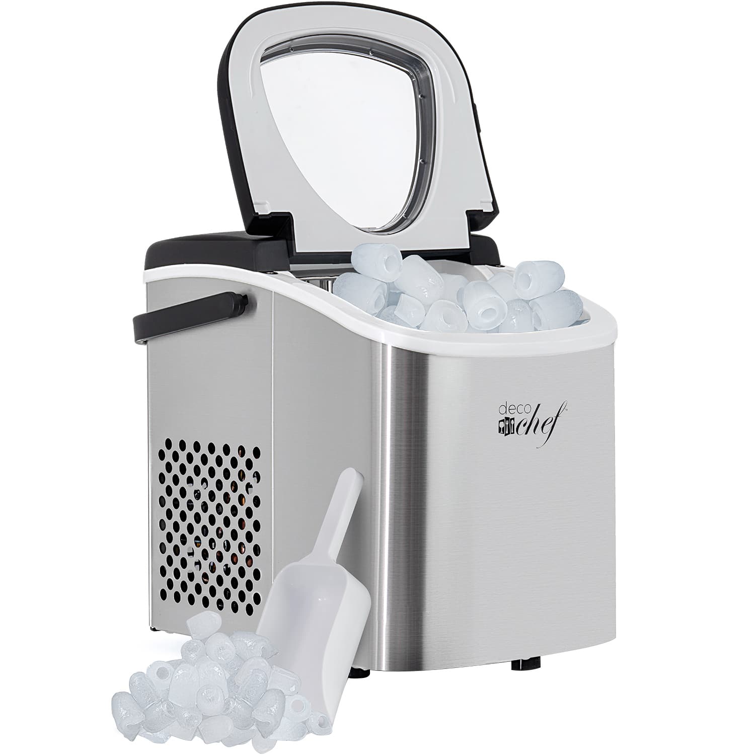 Deco Chef - Compact Countertop Ice Maker PIM01STS - Stainless Steel