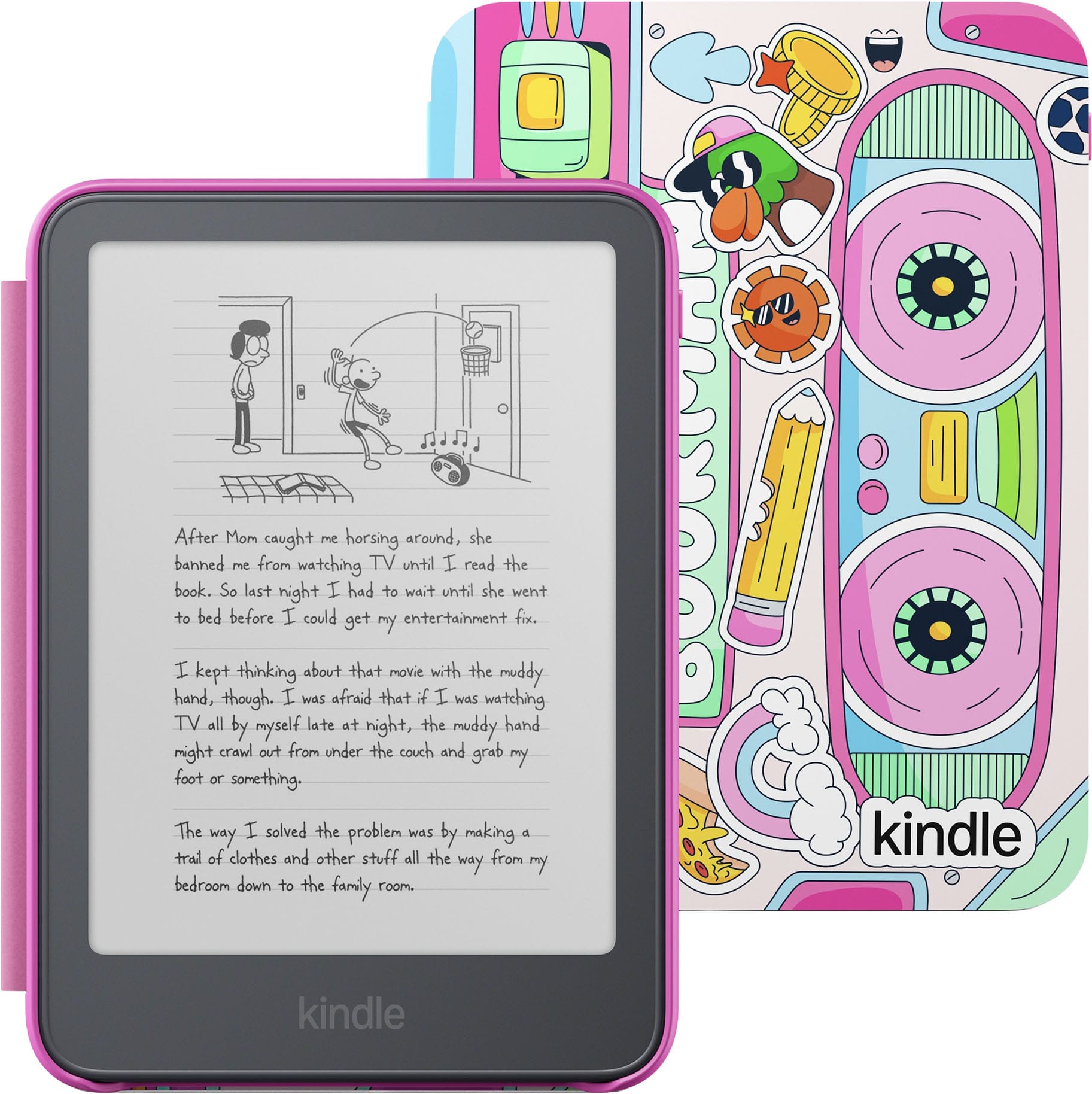 Amazon - Kids Kindle 16GB (newest model): Thinner and lighter 6” glare-free display, weeks of battery, 1 year of Kids+ - 2026 - Bookman