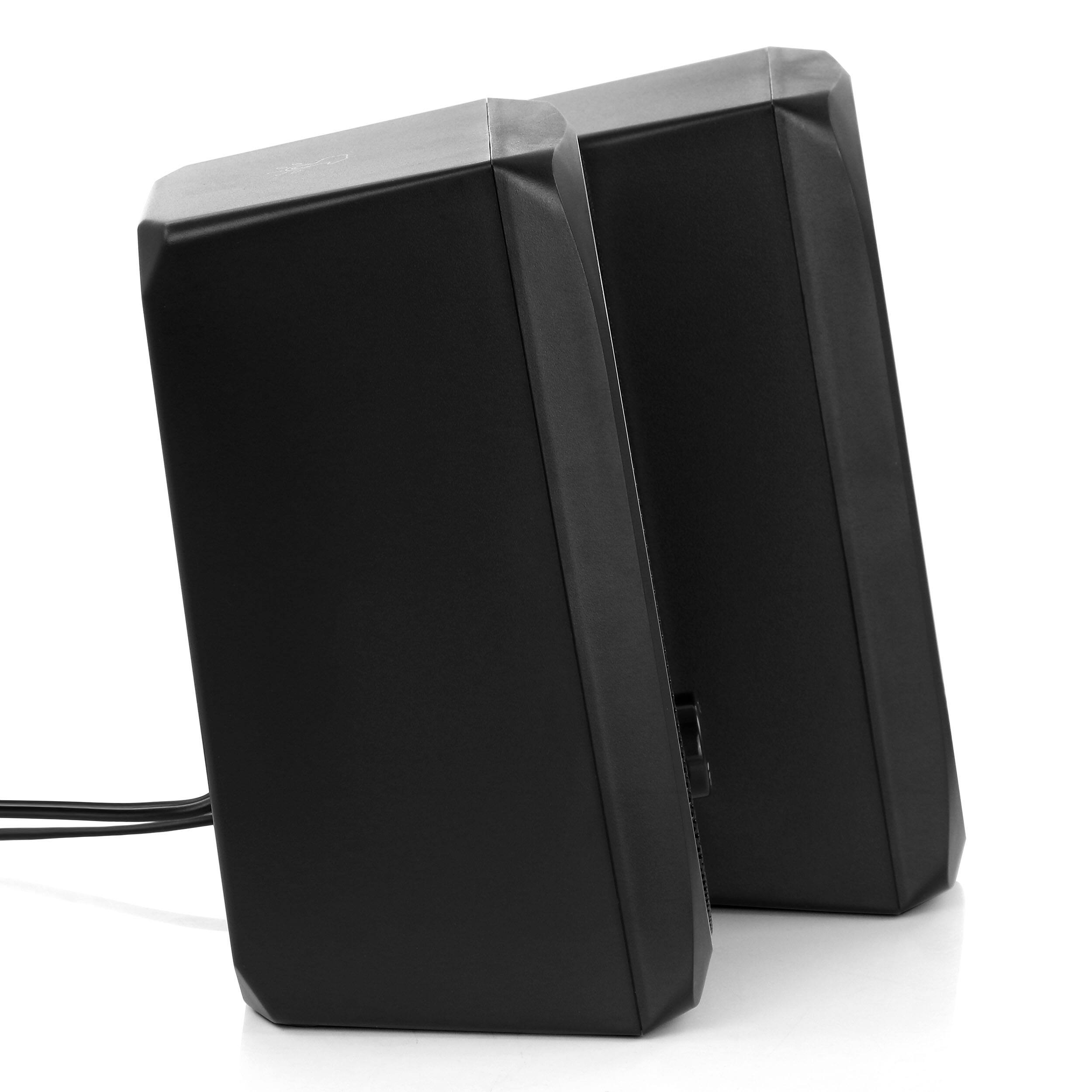 Left. beFree Sound - beFree Sound 2.0 Computer Gaming Speakers with LED RGB Lights - Black.