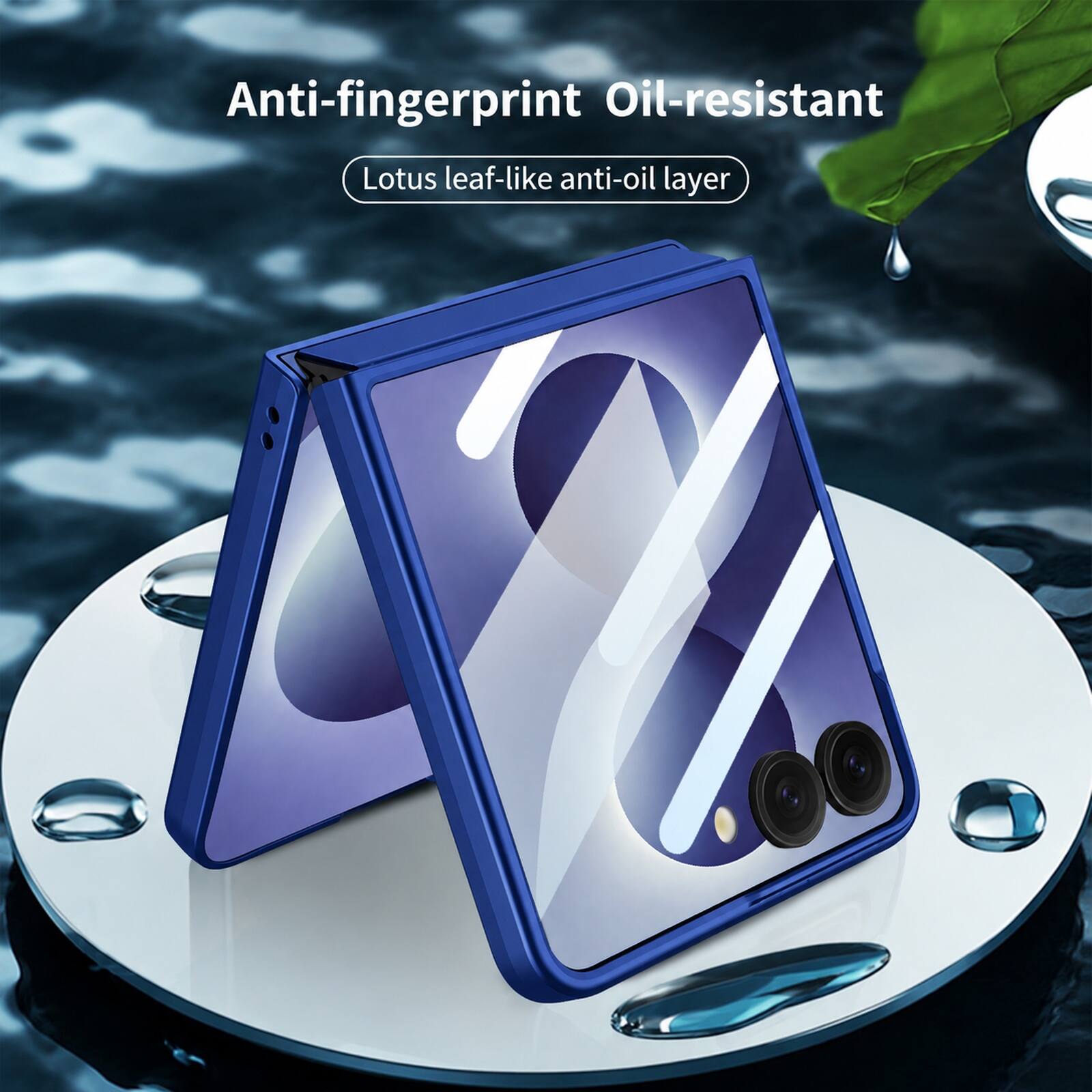 Anti-fingerprint Oil-resistant Lotus leaf-like anti-oil layer