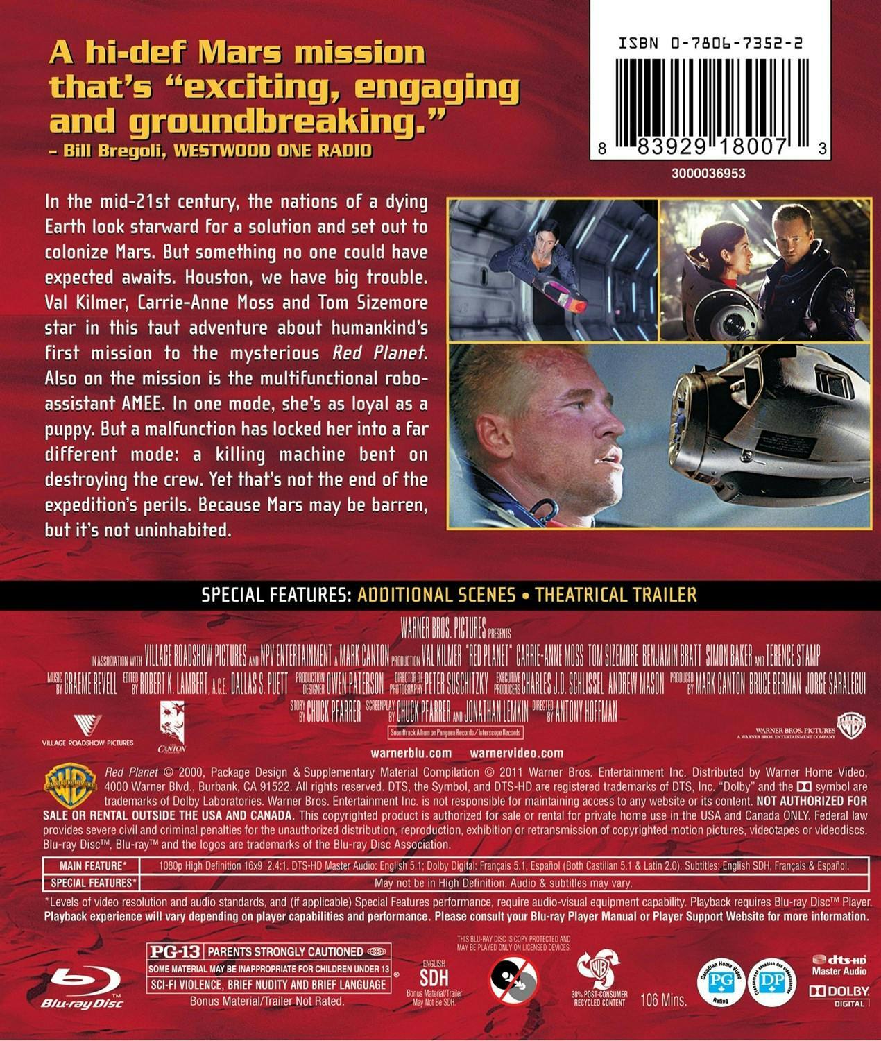 Back. Red Planet [Blu-ray].