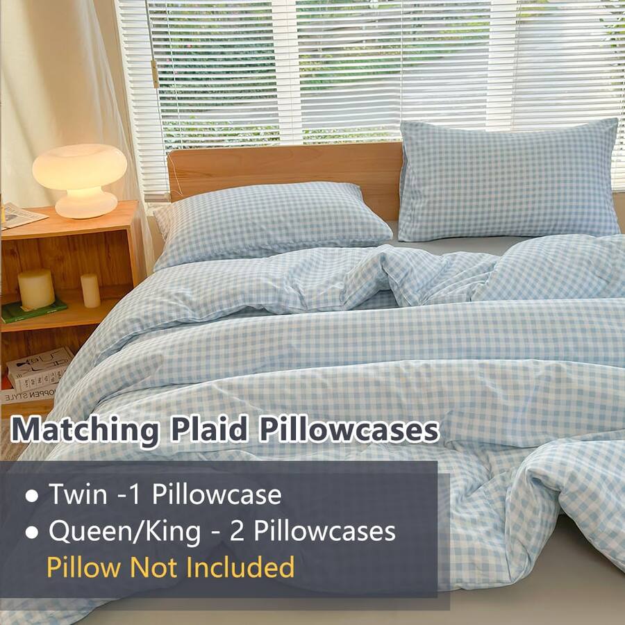 Paradigms Interiors Comforter Set Light Gingham Bedding Sets Grid Bed 2 ...