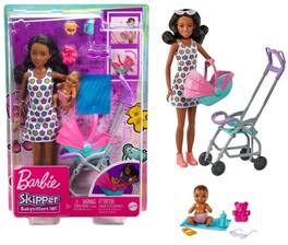 Mattel - Barbie Skipper Babysitters Inc. Stroller Playset, African American - Collectibles - Multicolor