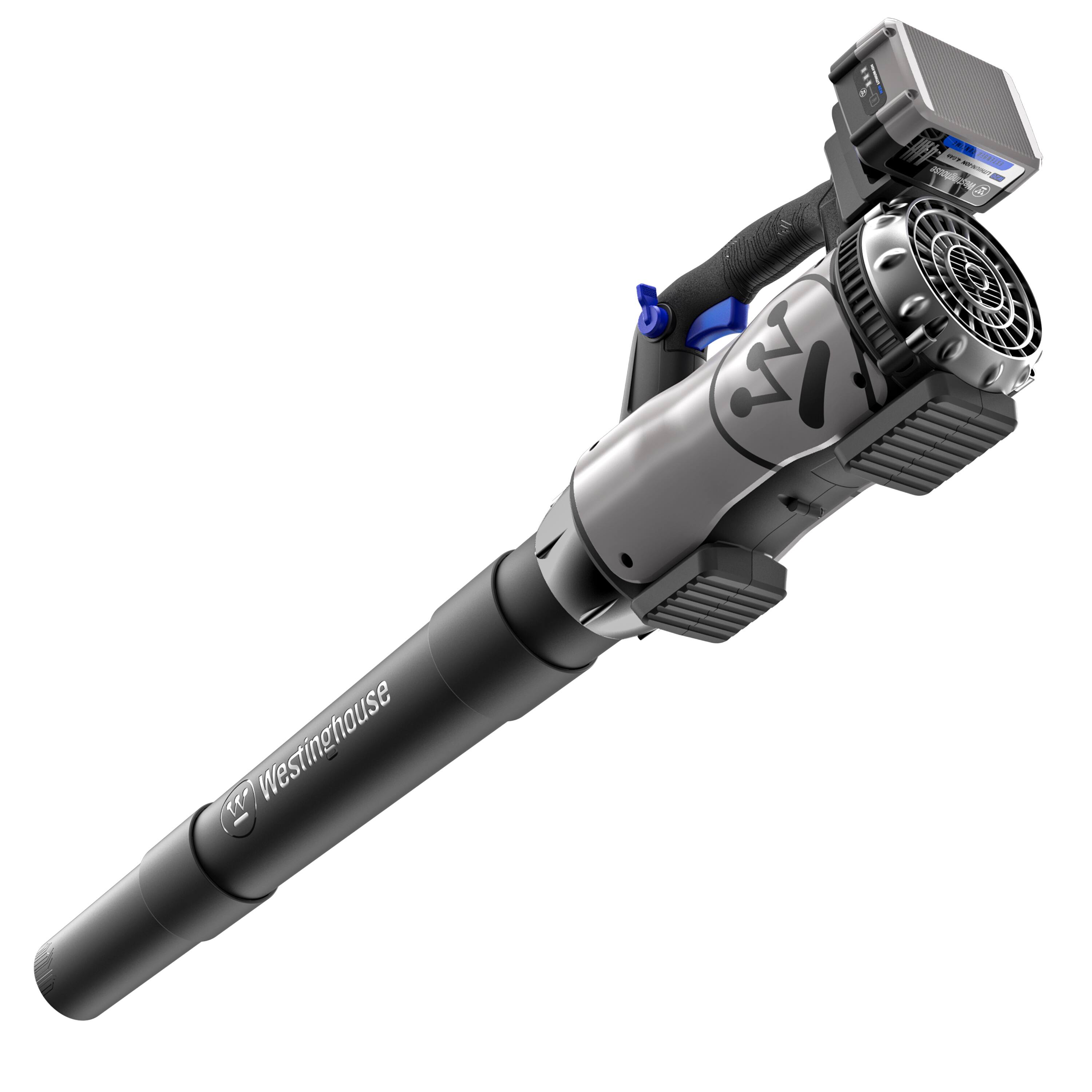 Alt View 6. Westinghouse - Cordless 20V Leaf Blower with 4Ah Battery and Charger, 350 CFM and 110 MPH Max Airspeed, 2 hr. Charge Time - Black.