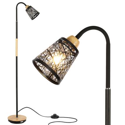 Front. Oumilen - 54" Standing Lamp with Foot Switch & E26 Base for Living Room, Bedroom, Office.