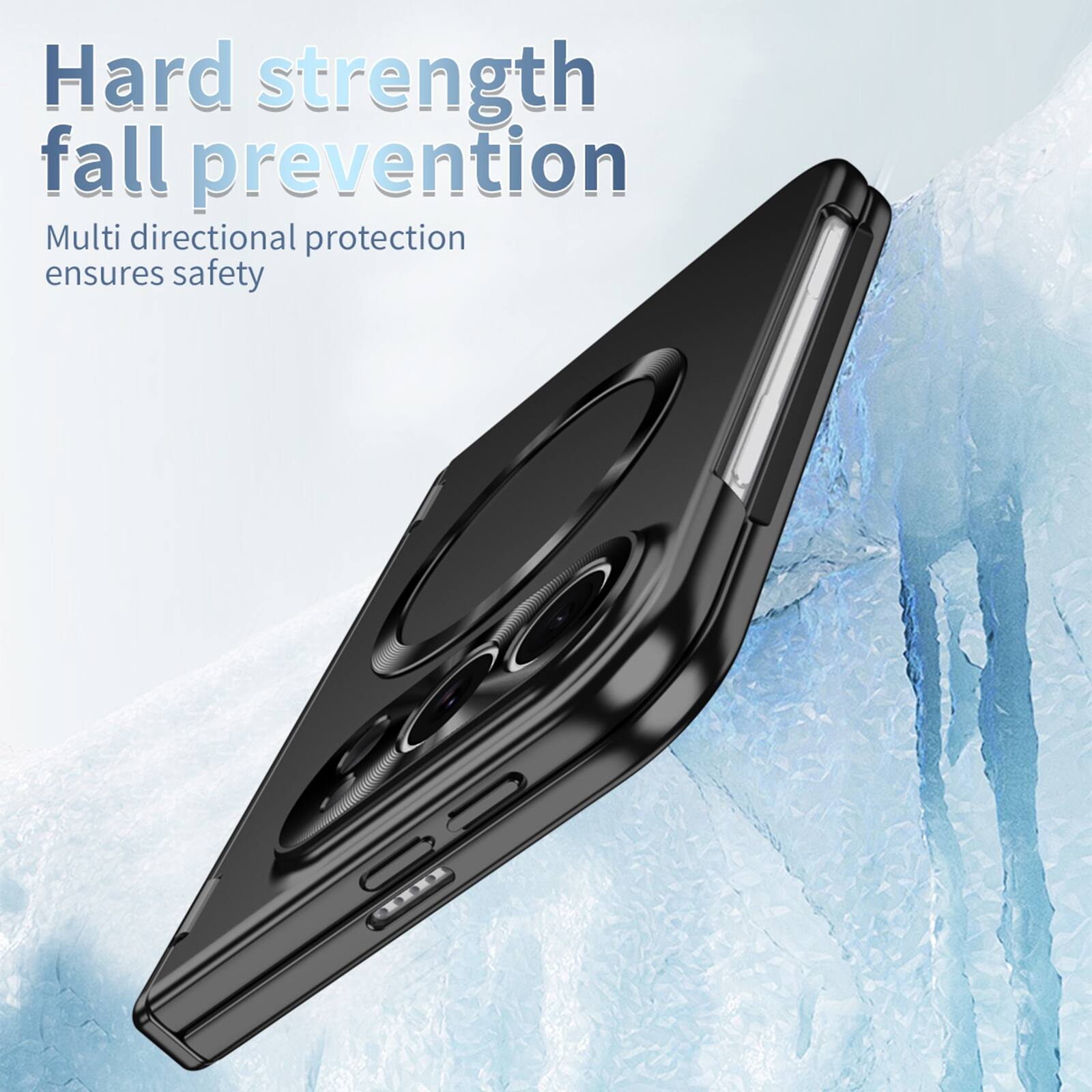 Hard strength fall prevention  
Multi directional protection ensures safety