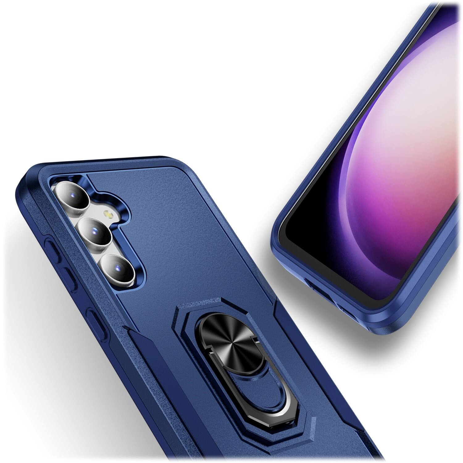 Alt View 16. SaharaCase - Military Kickstand Series Case for Samsung Galaxy S23 FE - Blue.