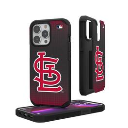Keyscaper - MLB - St. Louis Cardinals - Linen Logo iPhone Rugged Case - 15 - Black
