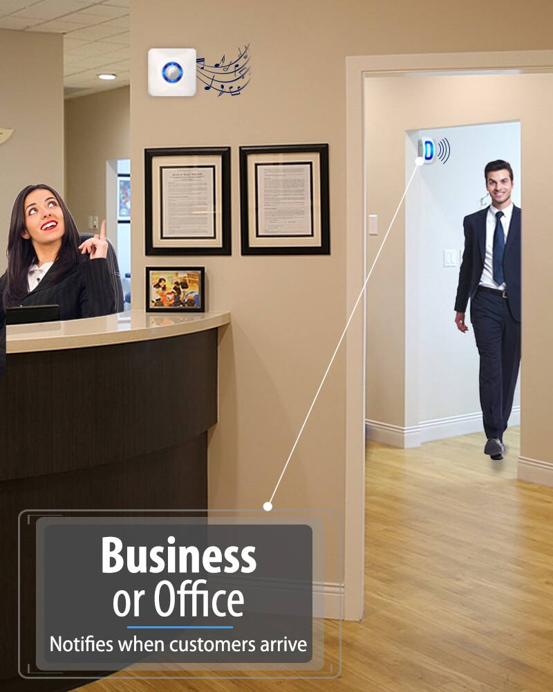 D Business or Office Notifies when customers arrive