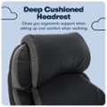 Alt View Zoom 12. Serta - Big & Tall with Smart Layers Technology and AIR Lumbar Bonded Leather Executive Chair - Black.
