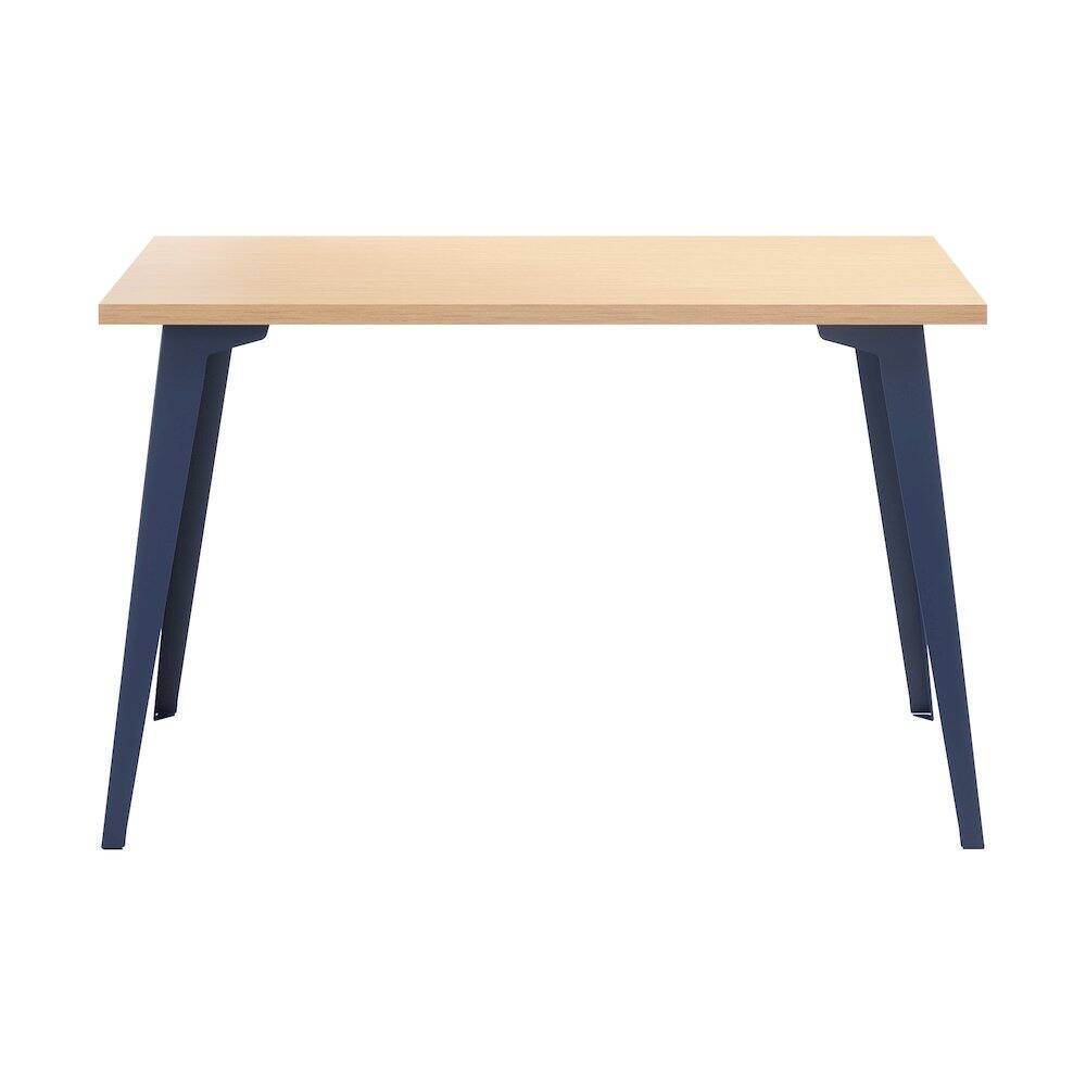 Alt View 1. Orison - Orison Office 24x48 Mid Century Modern Desk, Navy / Platinum Oak - Blue.