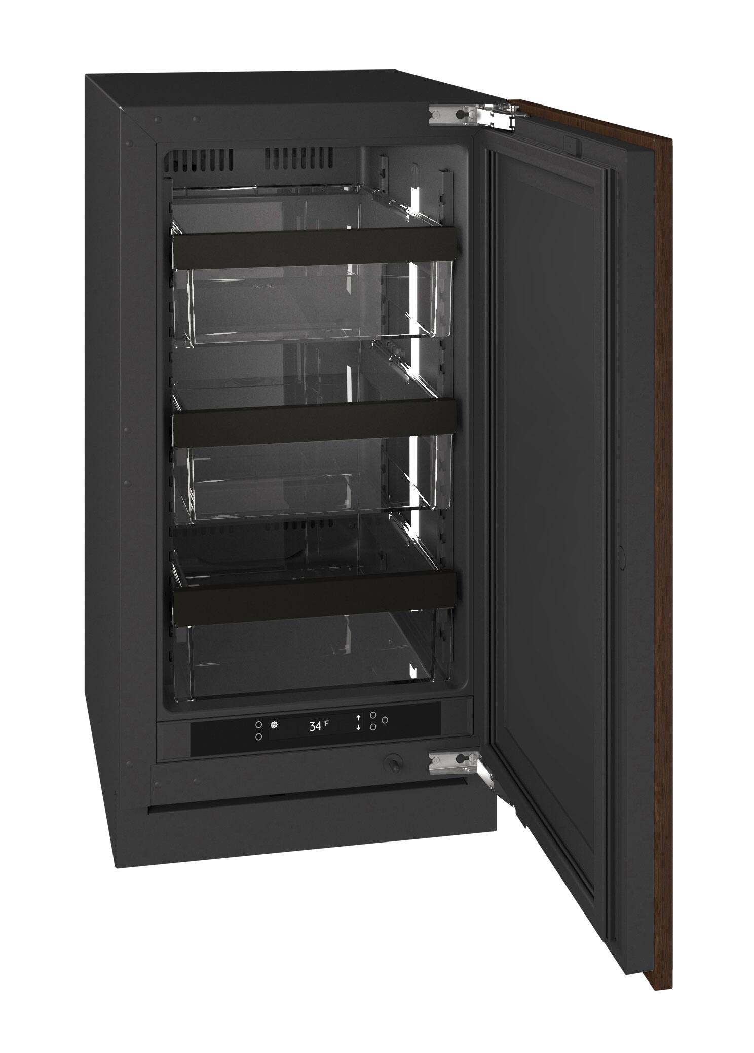 Alt View 3. U-Line - U-Line 18"W. Built-In Compact Refrigerator - Panel Ready - Integrated Solid.