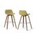 Angle. Simpli Home - Randolph Bentwood Counter Height Stool (Set of 2) - Acid Green.