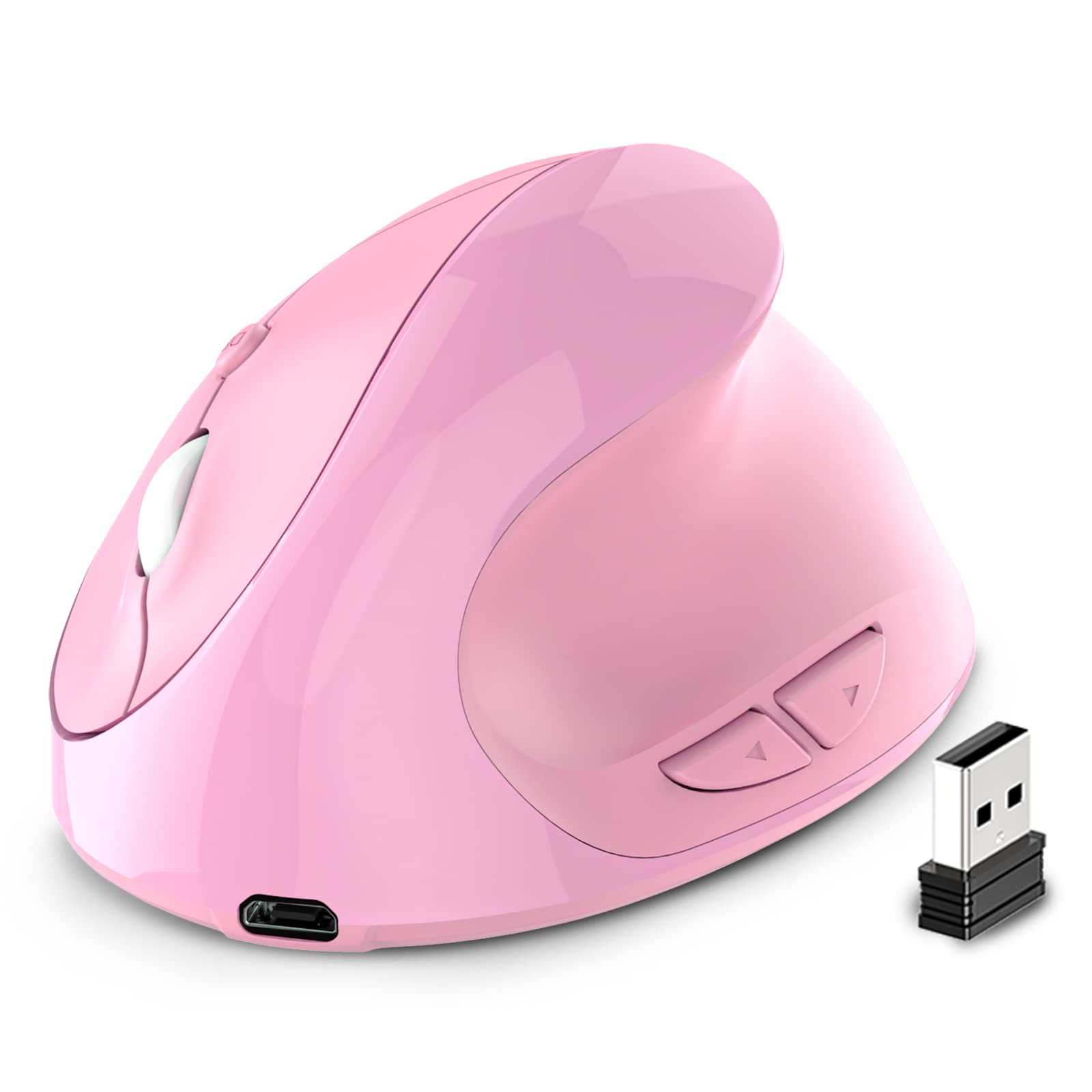 PO3TICJUNKI3 Mouse Rechargeable Small Vertical With Buttons Adjustable ...