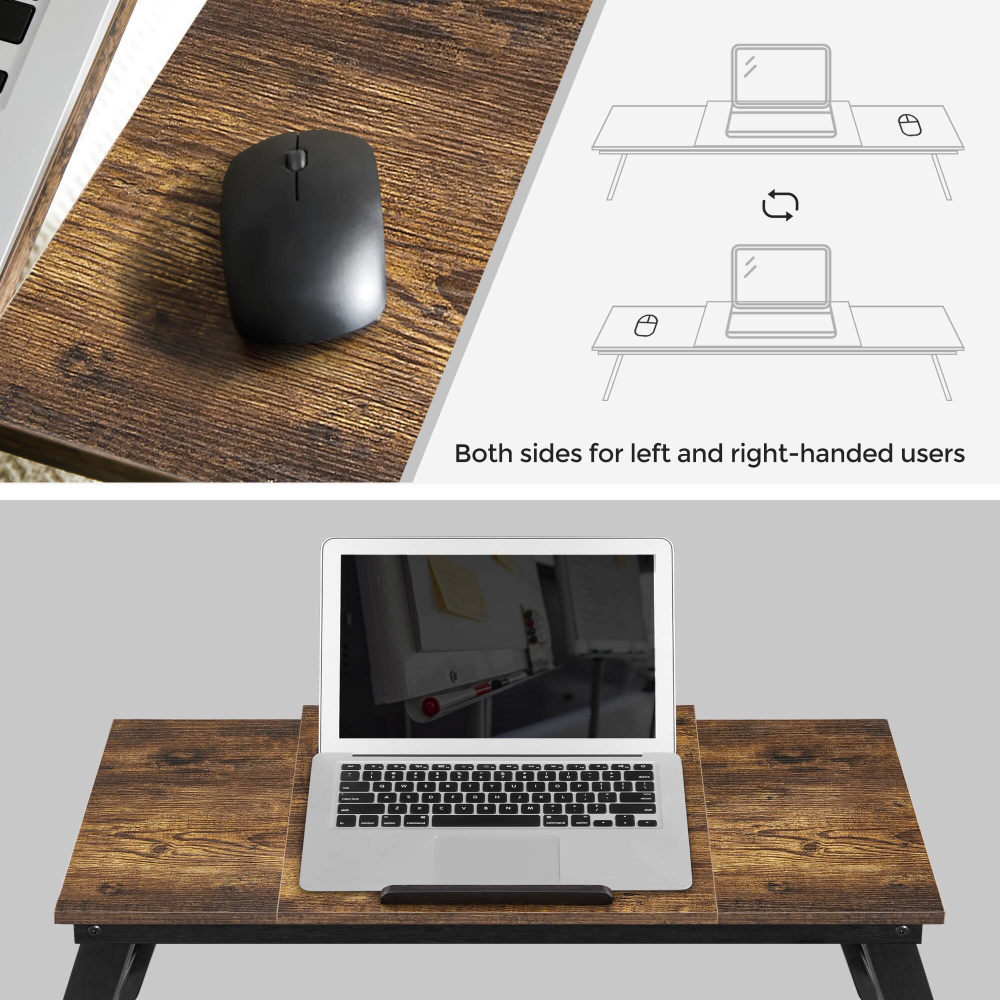 Both sides for left and right-handed users