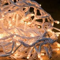 Left. BreeBe - Twinkle Teeny Lights  White Cord 140 ct - White.