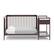 Alt View 16. Graco - Fable 4-in-1 Convertible Crib and Changer - Espresso.