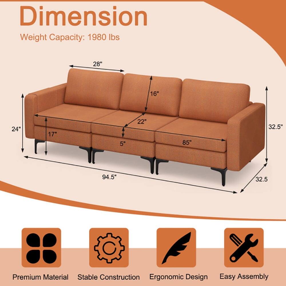 Dimension  
Weight Capacity: 1980 lbs  

28" 16" 24" 17" 5" 22" 85" 32.5" 94.5" 32.5"  

Premium Material  
Stable Construction  
Ergonomic Design  
Easy Assembly