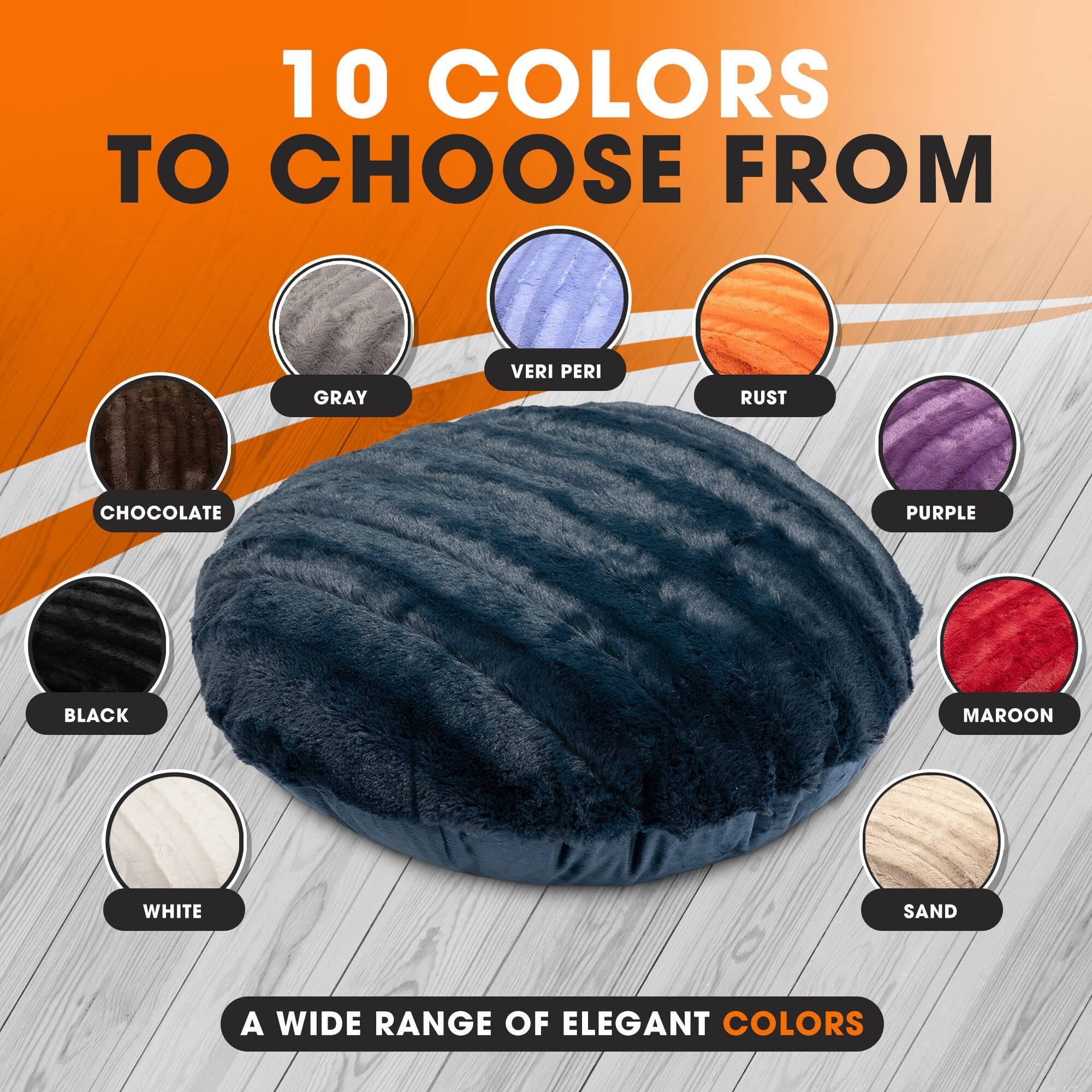10 COLORS TO CHOOSE FROM

GRAY
VERI PERI
RUST
CHOCOLATE
PURPLE
BLACK
MAROON
WHITE
SAND

A WIDE RANGE OF ELEGANT COLORS