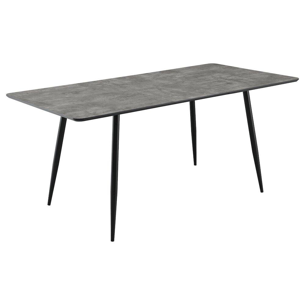 Alt View 2. Coaster Co. of America - Horizon 63-inch Butterfly Leaf Extension Dining Table Grey - Grey.