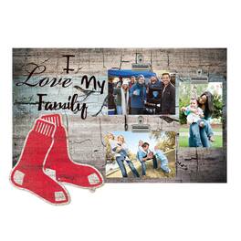 Fan Creations - 11" x 19" I Love My Family Clip Photo Frame - Multicolor