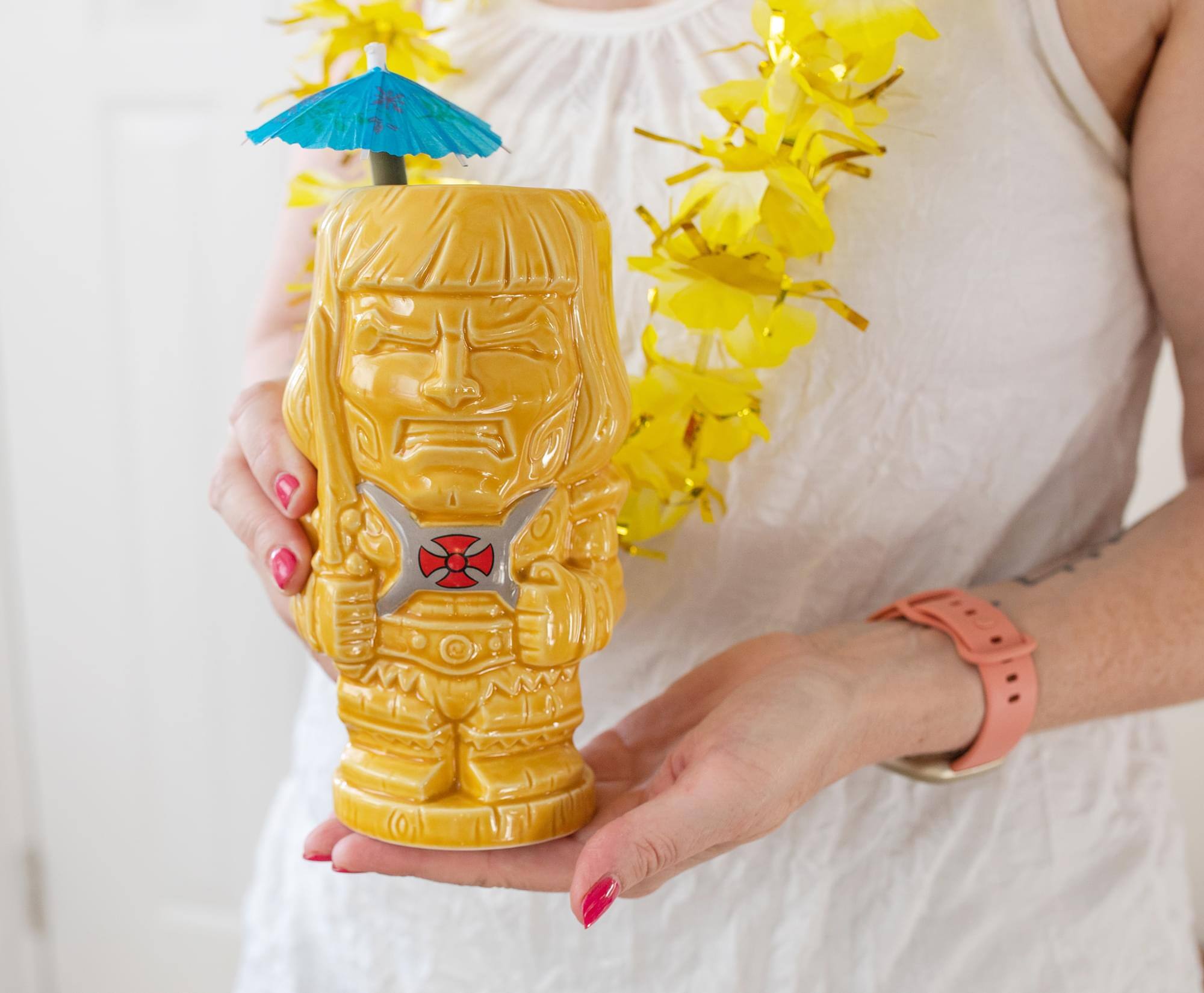 Alt View 1. Masters of the Universe - Geeki Tikis Masters of the Universe He-Man Ceramic Mug | Holds 20 Ounces - Yellow.