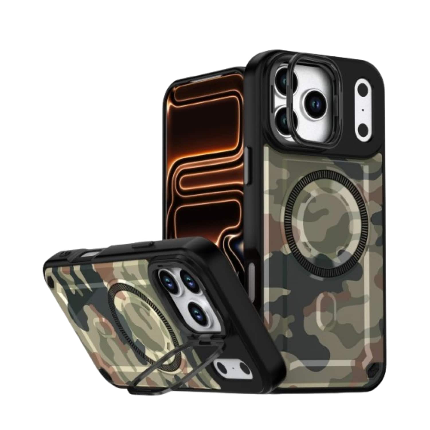 Stock Preferred - Shockproof MagSafe Case for iPhone 17 Pro Max - Camouflage
