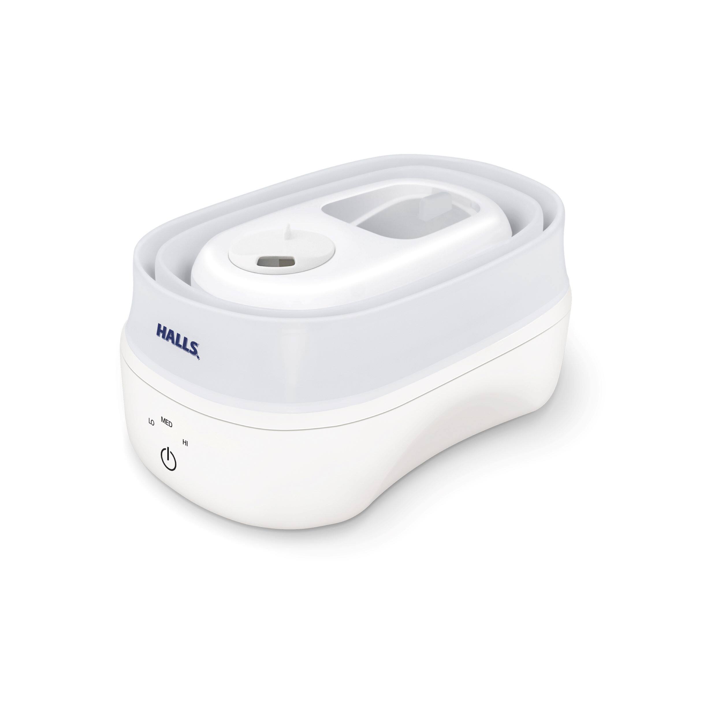 Angle. CRANE - HALLS® Collapsible Cool Mist Humidifier, 3.5L/1 Gallon, White - White.