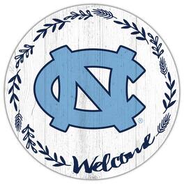 Fan Creations - North Carolina Tar Heels 12" Welcome Circle Sign - Multicolor